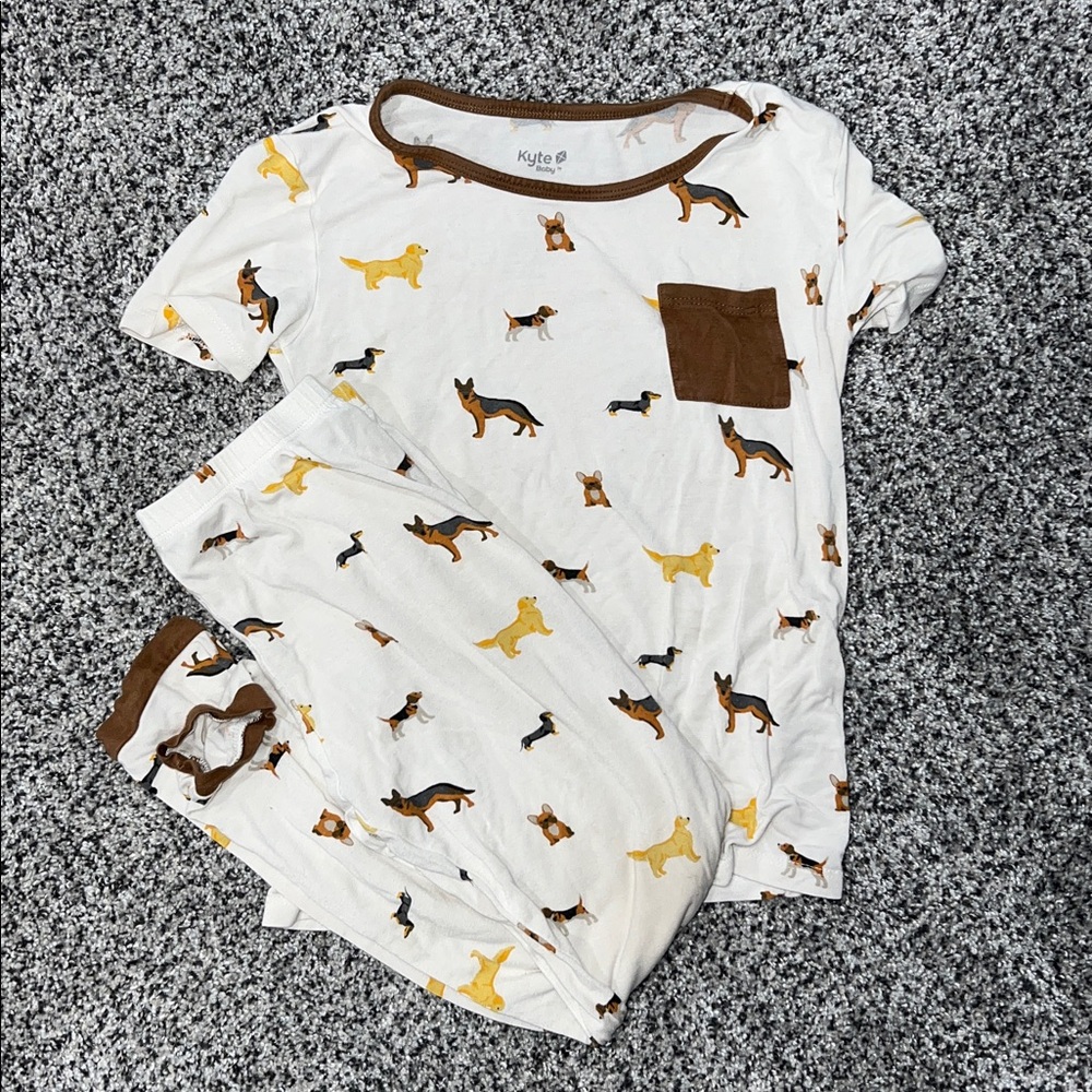 Kyte bamboo pajama Dog Print Pajama Set 7